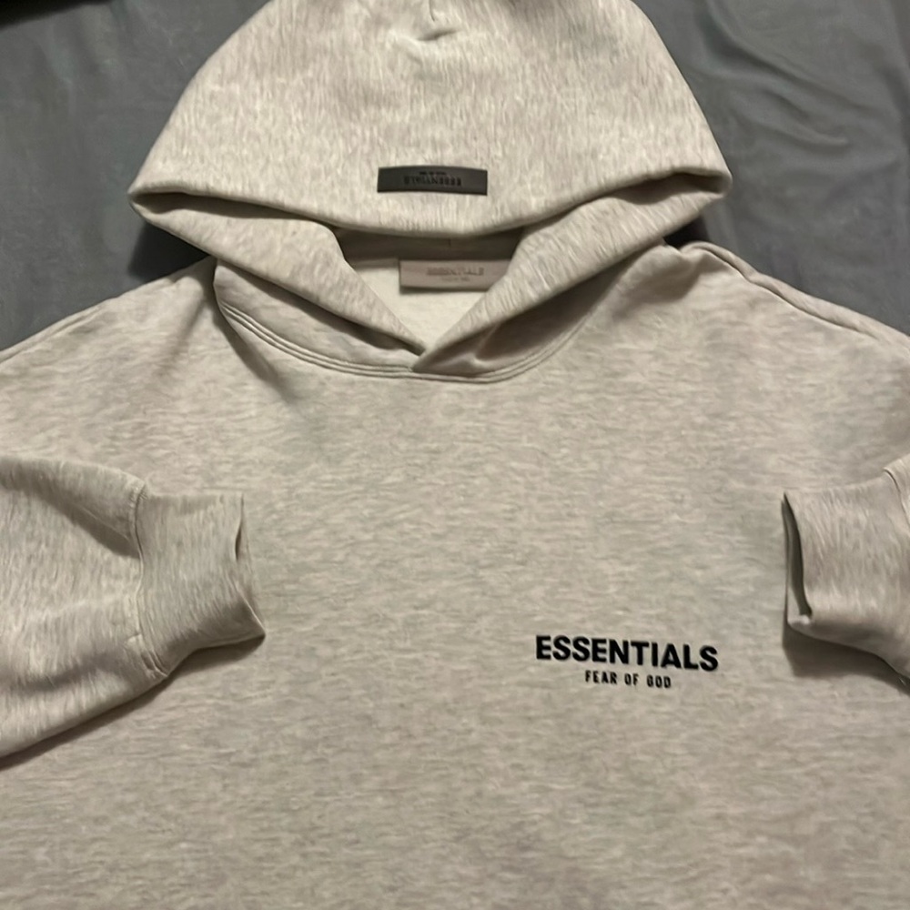 Essentials Light Oatmeal Hoodie